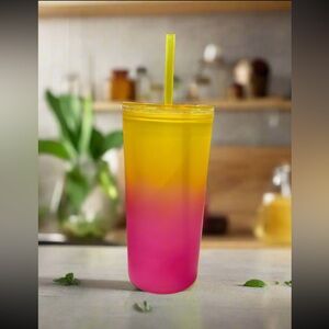 Yellow & Pink drinking cup